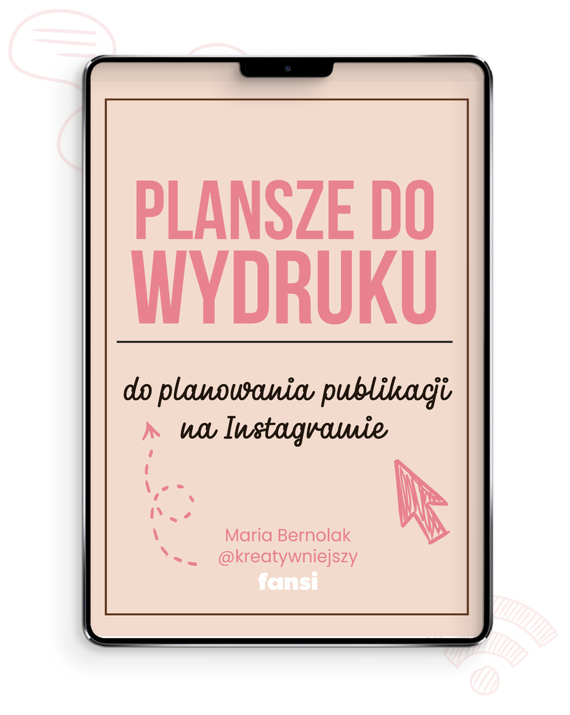 Maria Bernolak – Plansze do planowania postów na Instagramie