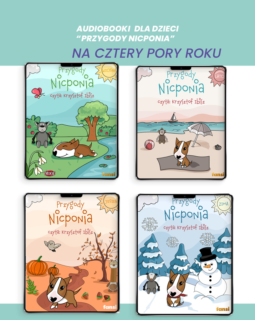 Przygody Nicponia – Krzysztof Ibisz, pakiet czterech audiobooków dla dzieci 