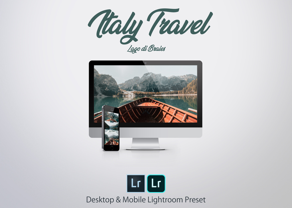 Italy Travel – Lago di Braies - Włoskie kolory | Lightroom Desktop & Mobile Preset – Kubelkowaty, presety