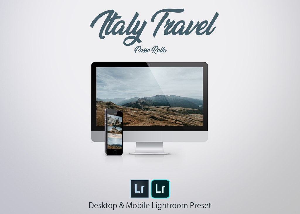 Italy Travel – Passo Rolle - Dolomity | Lightroom Desktop & Mobile Preset – Kubelkowaty, presety