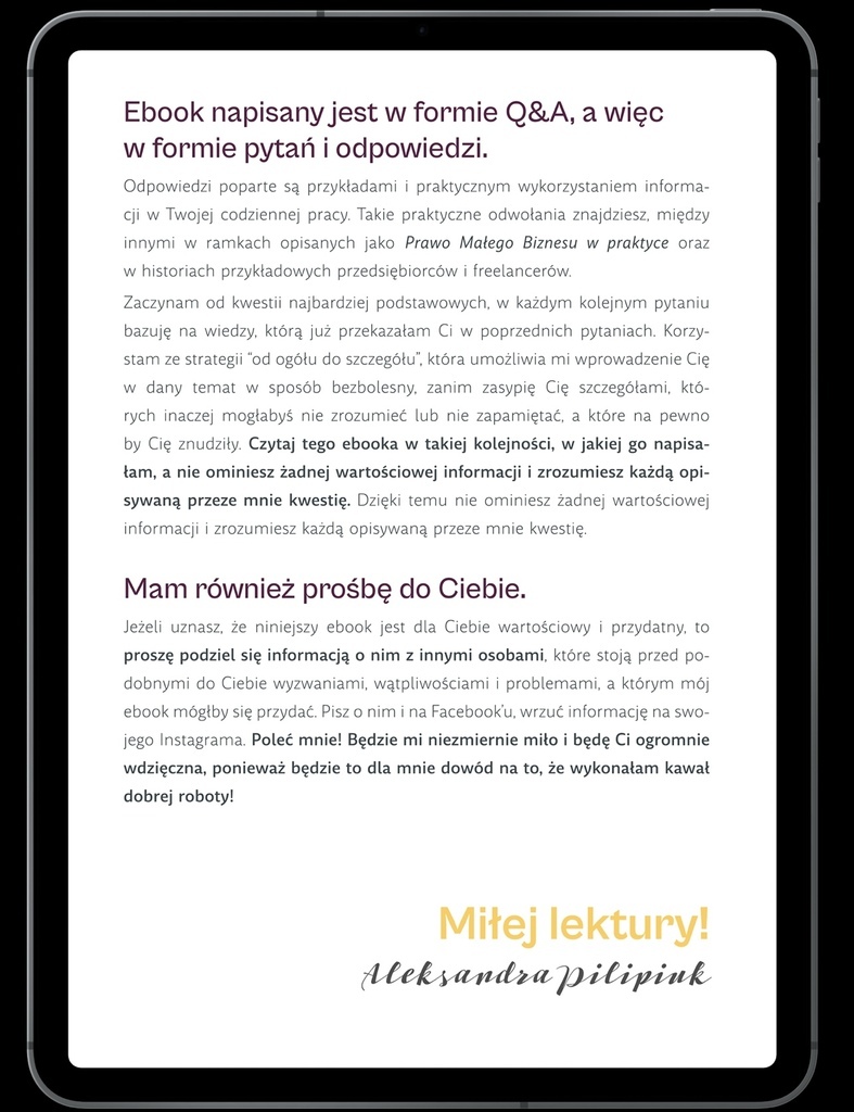Prawo Małego Biznesu w pigułce – Aleksandra Pilipiuk, e-book 