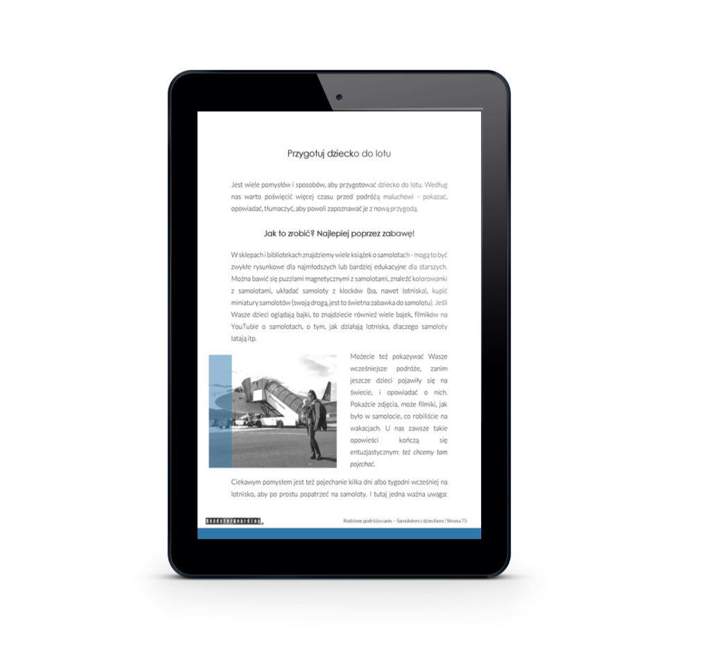"Rodzinne podróżowanie – Samolotem z dzieckiem" – Ready for Boarding, e-book