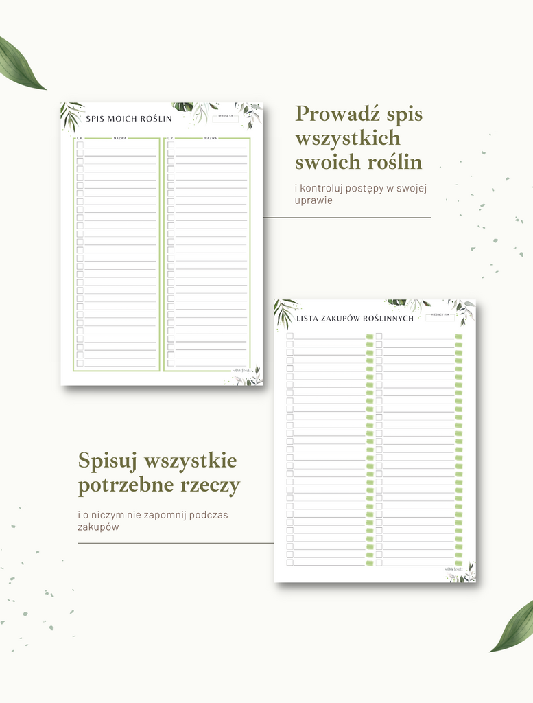 Planer roślinny – Polish Jungle, planer