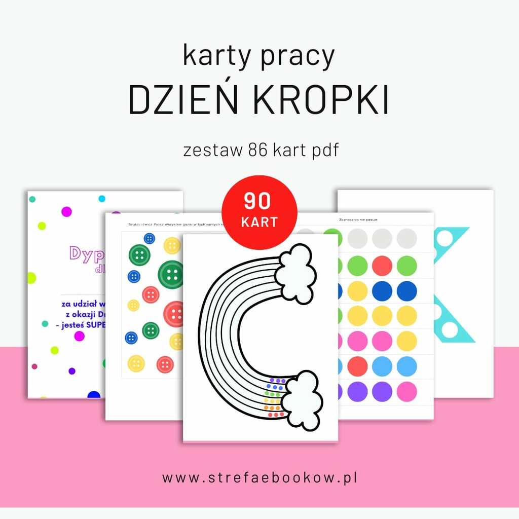 Karty Pracy Dzień Kropki – Kursyzdalne, Karty Pracy | Fansi.pl