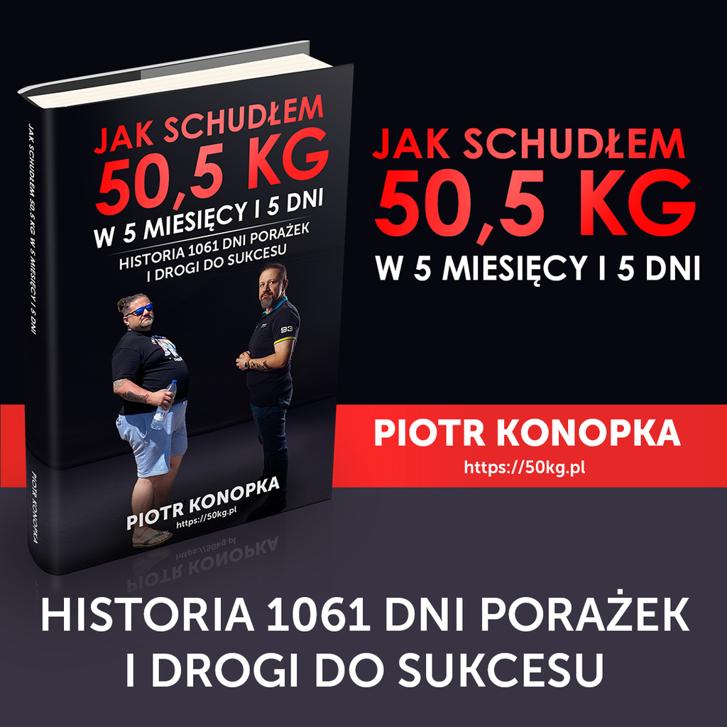 Jak schudłem 50,5 kg w 5 miesięcy i 5 dni – Piotr Konopka, e-book 