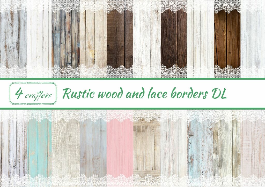 Rustic wood and lace borders DL