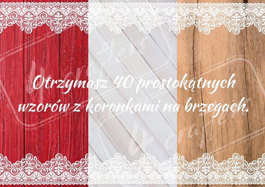 Rustic wood and lace borders DL