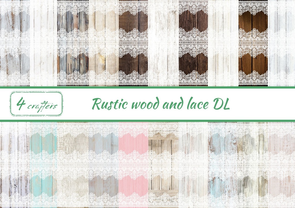 Rustic wood and lace DL
