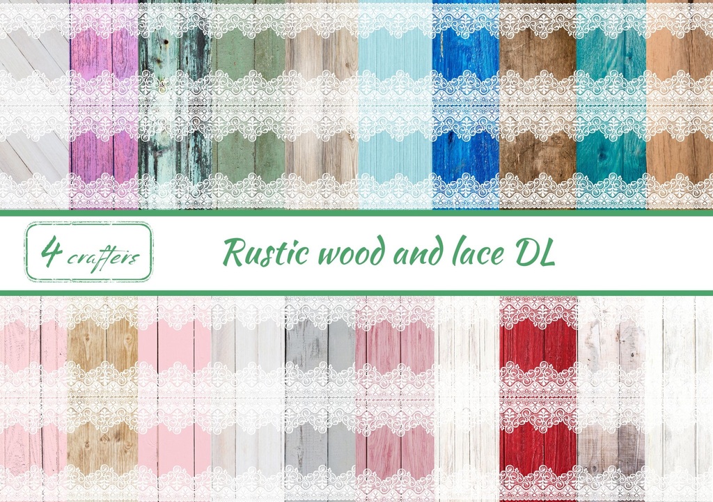 Rustic wood and lace DL