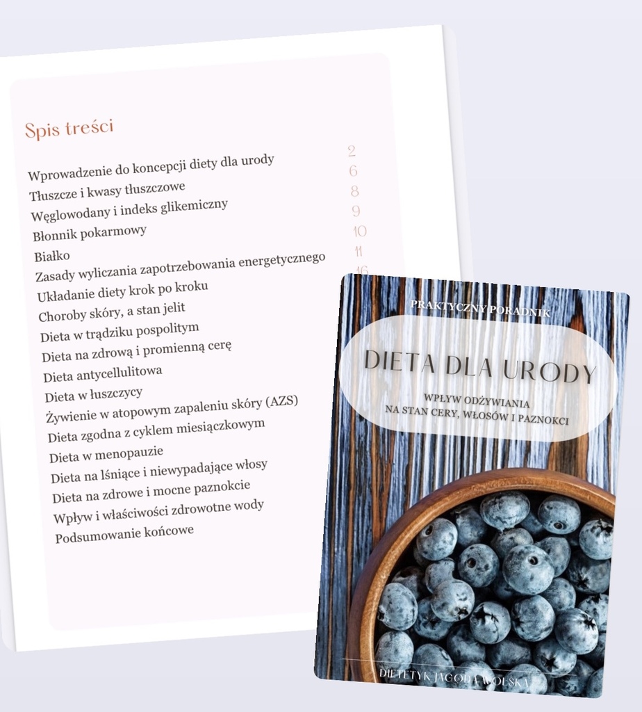 PAKIET ebook "Dieta dla urody" + gotowa dieta przeciwzapalna 1850 kcal