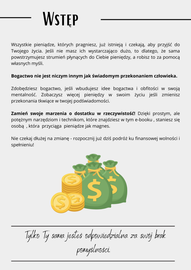 Przyciągaj pieniądze jak magnes - Techniki, dzięki którym zamanifestujesz więcej pieniędzy do swojego życia – Lidia Bajorek; e-book