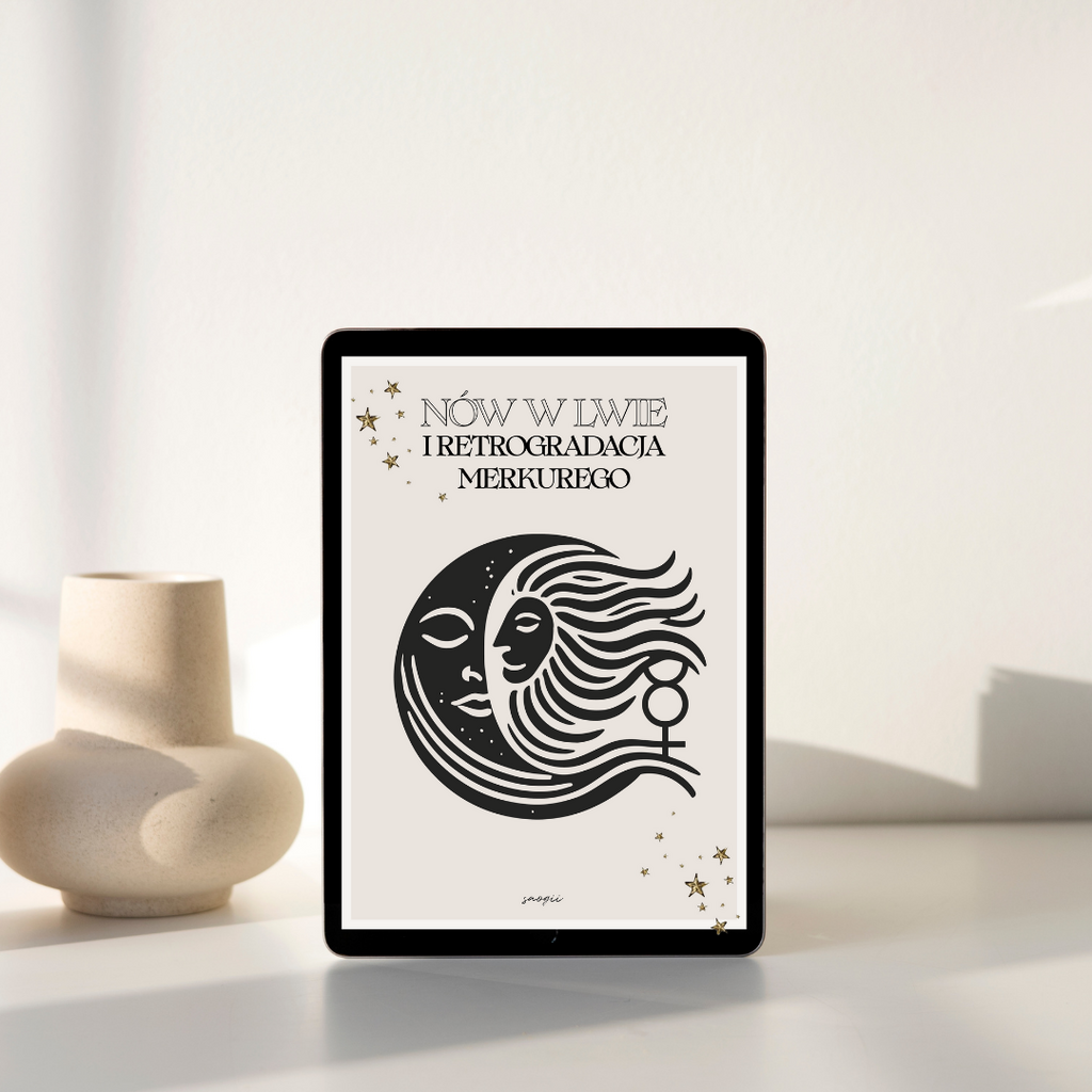 Nów w Lwie i Retrogradacja Merkurego 2024 – Małgorzata Szostak; e-book