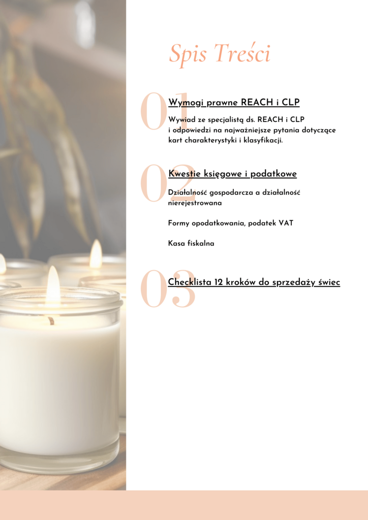 Jak stać się legalnym sprzedawcą świec? Wymogi rozporządzenia REACH i CLP – Anna Nawrot; e-book