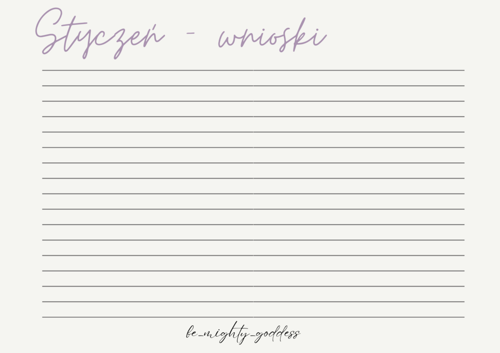 🌸 Kalendarz 2025 – Be Mighty Goddess 🌸 - Paulina Stępniak; planer