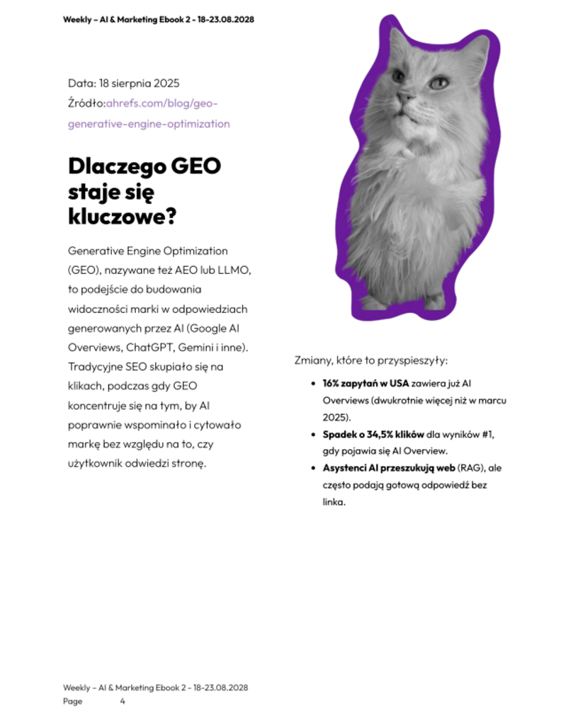 Weekly – AI & Marketing #2 (18–24.08.2025) - Gradient Cat; e-book