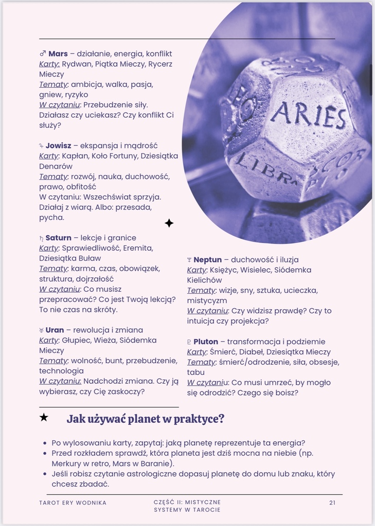 🔮 Tarot Ery Wodnika - Duchowy Przewodnik łączący Arkana, Astrologię i Numerologię - e-book