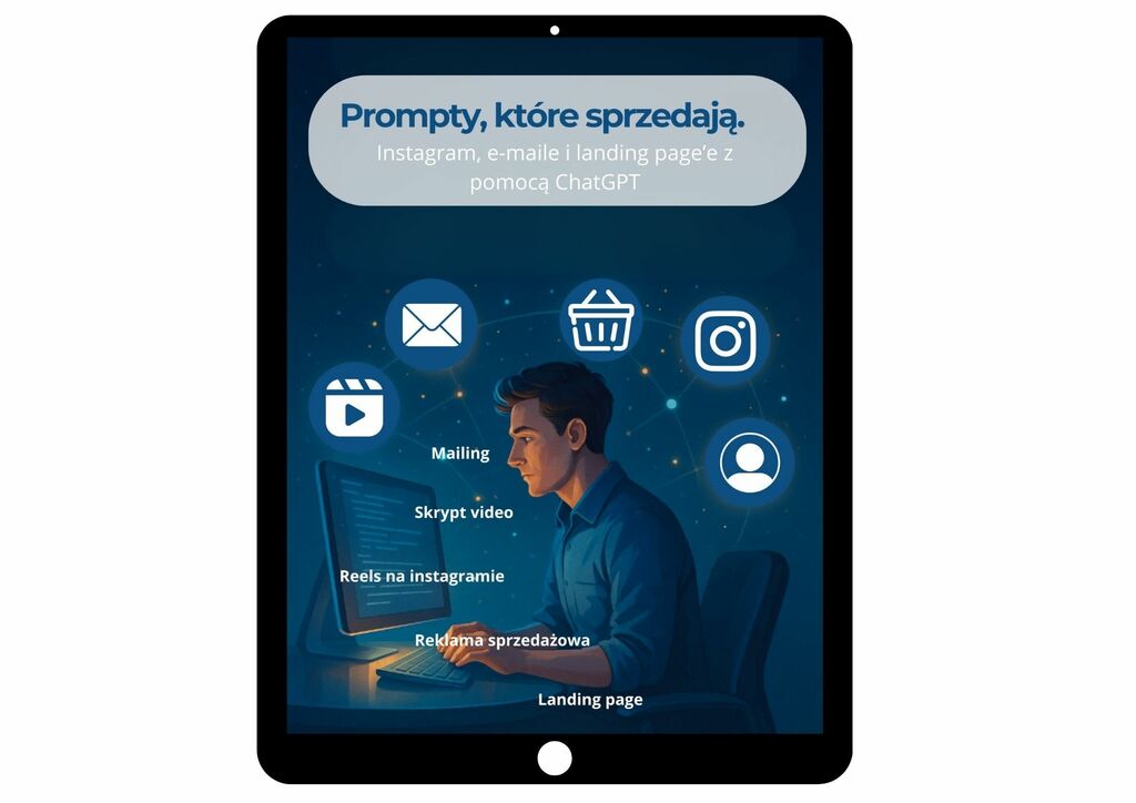 Prompty, które sprzedają. Instagram, e-maile i landing page’e z pomocą ChatGPT - @gotowedodruku; e-book