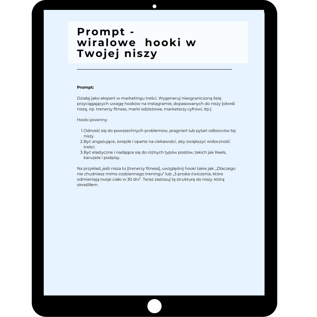 Prompty, które sprzedają. Instagram, e-maile i landing page’e z pomocą ChatGPT - @gotowedodruku; e-book