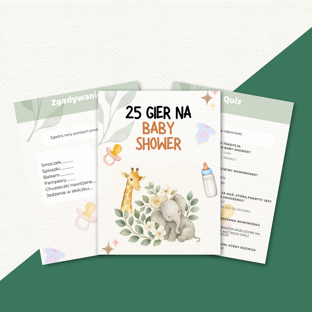 25 gier na baby shower - @gotowedodruku; gra