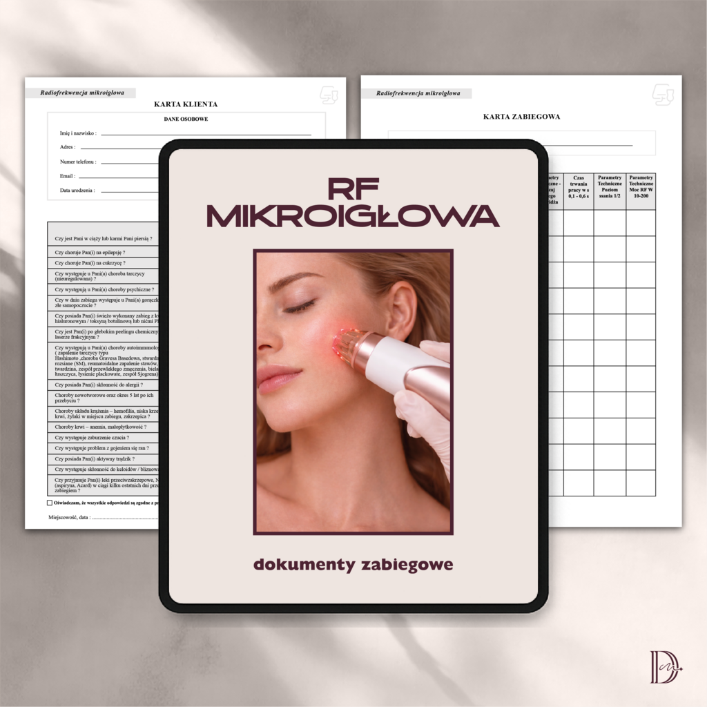 RF MIKROIGŁOWA dokumenty zabiegowe PAKIET - Anna Miakienko; dokumenty zabiegowe