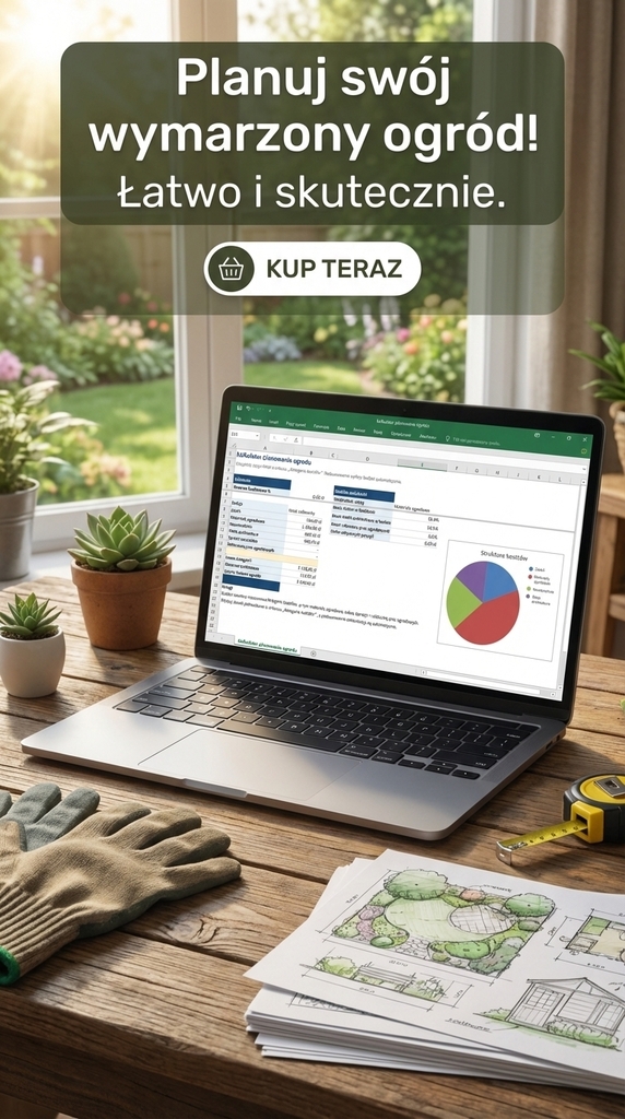 Kalkulator Kosztów Założenia Ogrodu w Excelu – Ogród Bez Zaskoczeń - @gotowedodruku; kalkulator
