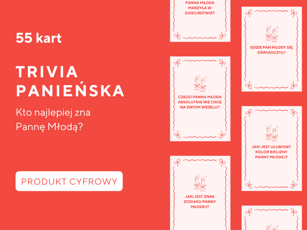 TRIVIA PANIEŃSKA GRA KARCIANA - @fajnedodruku; gra