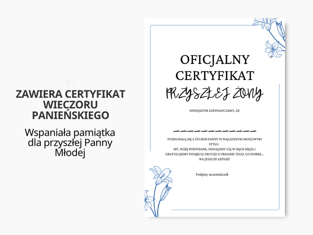 46 ZABAW NA WIECZÓR PANIEŃSKI - gry do wydrukowania - @fajnedodruku; gra