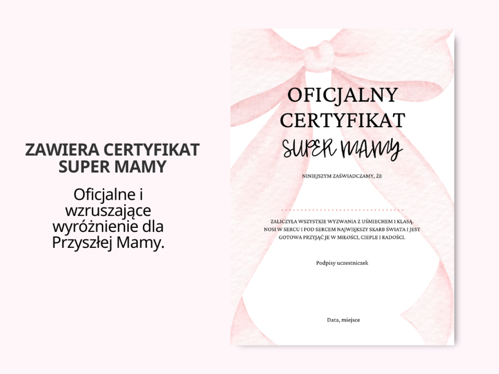 ZABAWY NA BABY SHOWER PINK - 39 GIER PDF DO WYDRUKU - @fajnedodruku; gra