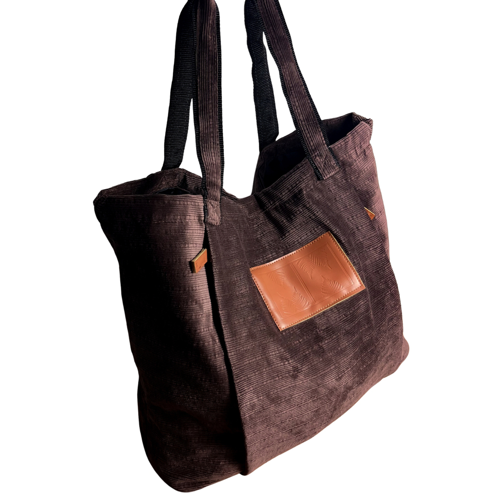 Torba sportowa typu shopper z kieszenią na matę do jogi TANSY Umber - Mellow Ways; torba