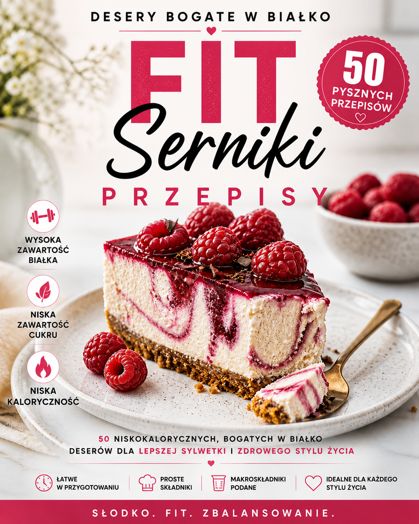 FIT serniki - 50 przepisów na FIT serniki bez cukru - Akademia Fit Słodkości; e-book