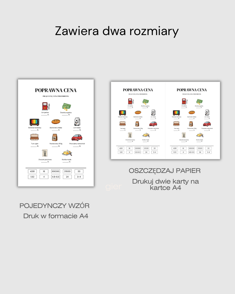 Zestaw gier na 50. urodziny – quiz urodzinowy 1976 - @fajnedodruku; gra