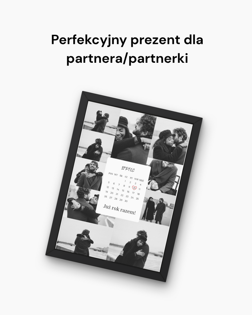 Personalizowany plakat na rocznicę | Kolaż zdjęć do druku