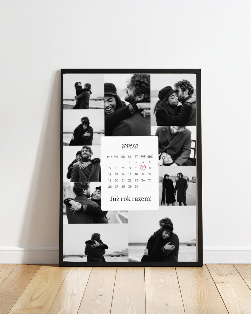 Personalizowany plakat na rocznicę | Kolaż zdjęć do druku