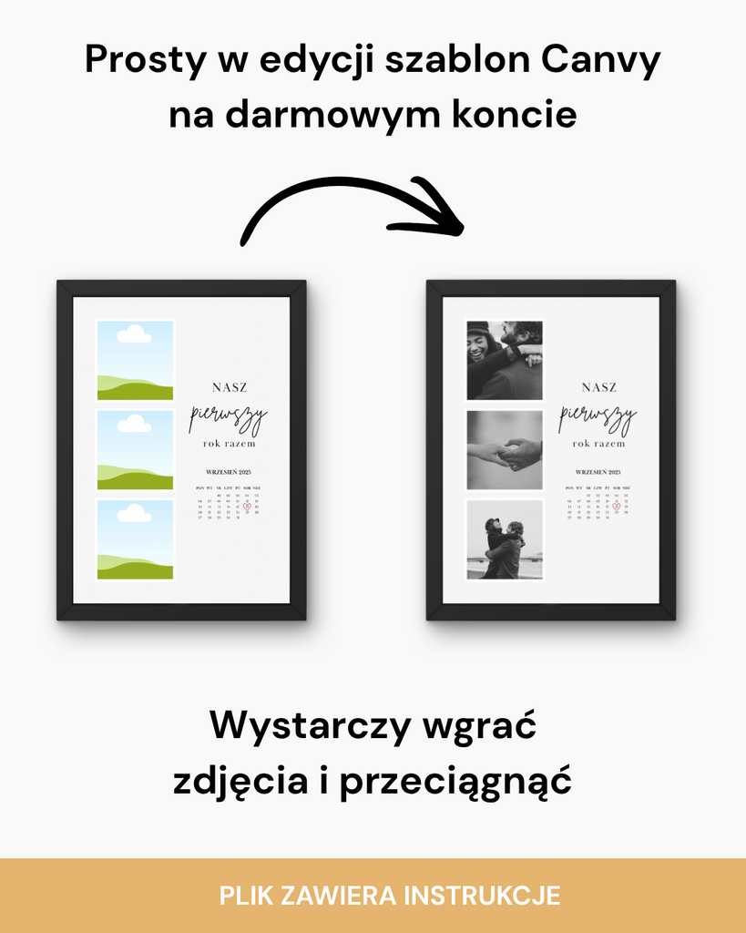 Prezent na rocznicę związku - @fajnedodruku; plakat