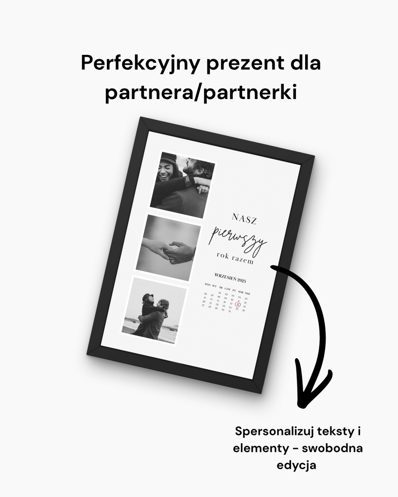 Prezent na rocznicę związku - @fajnedodruku; plakat
