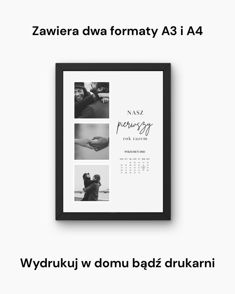 Prezent na rocznicę związku - @fajnedodruku; plakat